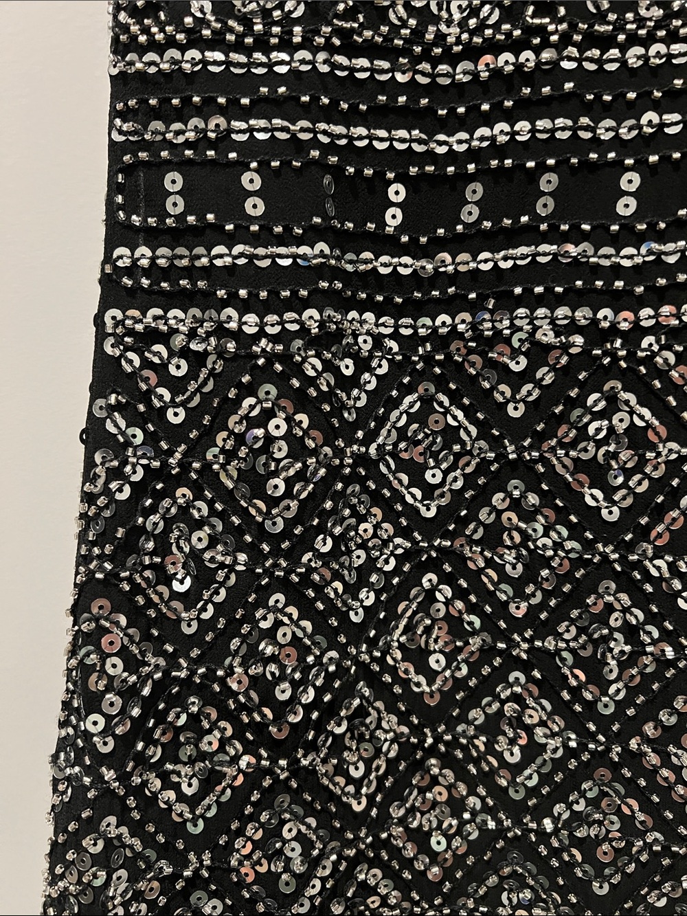 Endless Rose Black Beaded V-Neck Mini Dress - Picture 2 of 6